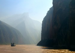 Schiff auf dem Yangtse